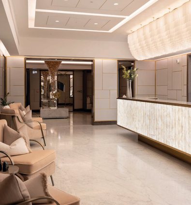 Residents' lobby and concierge