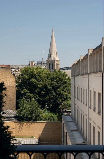 Spire view from the balcony