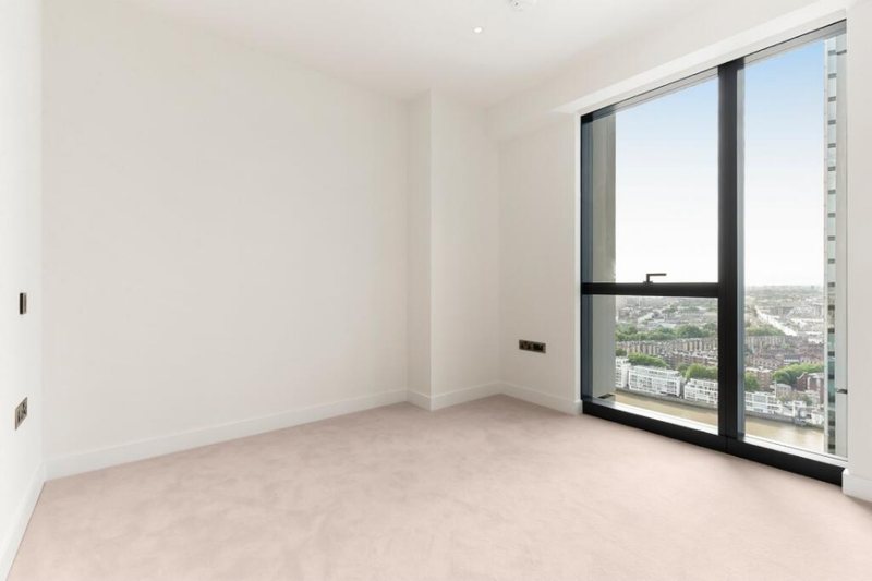 Bedroom with city views