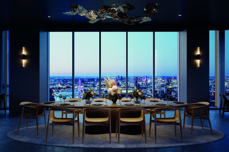 Residents' private dining room