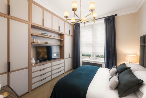 Bedroom with fitted storage
