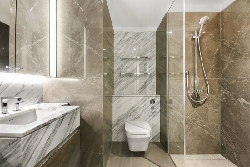 Marble shower room
