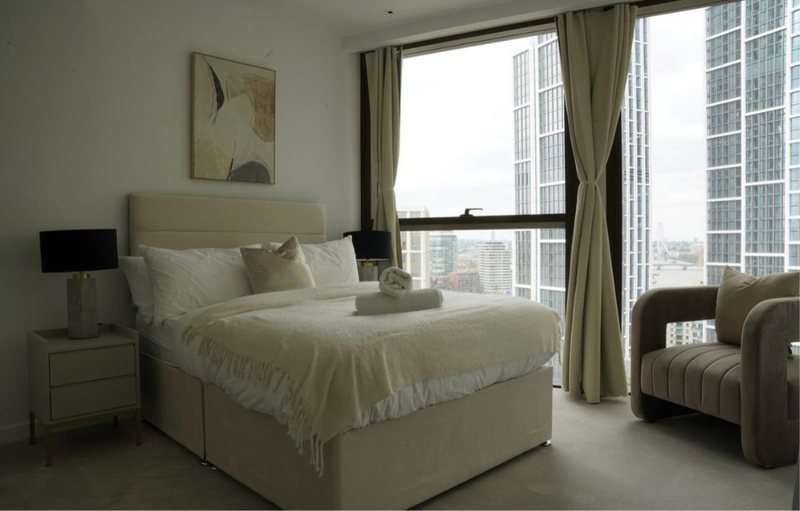 Bedroom with armchair