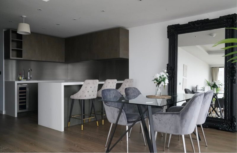 Kitchen and dining area