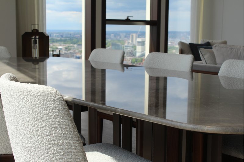 Dining table detail