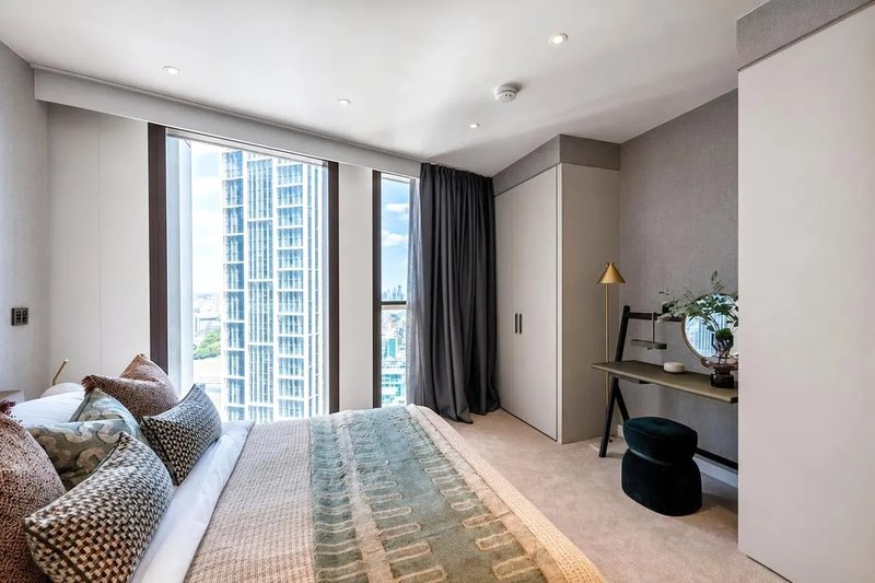 Bedroom with desk